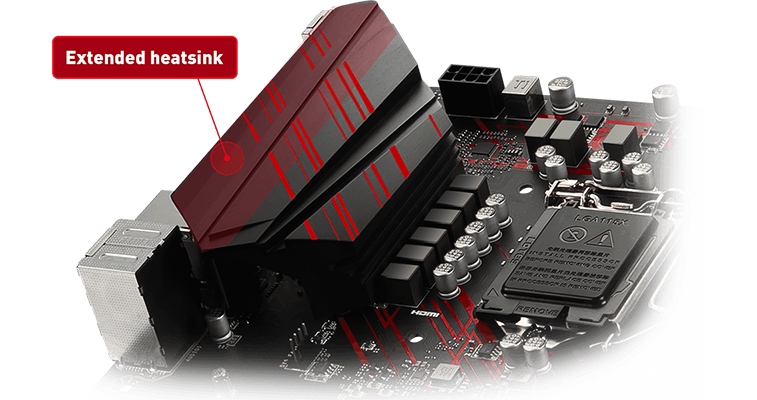 MSI Z370 Gaming Plus Heatsink